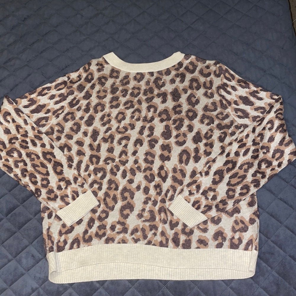Size large Cheetah target sweater